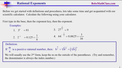 10.2 Rational Exponents