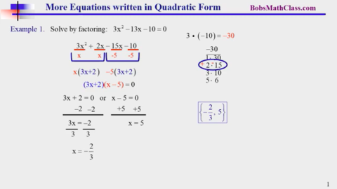 10.4 Solving more Equations