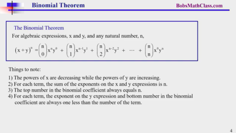 16.3 Binomial Theorem