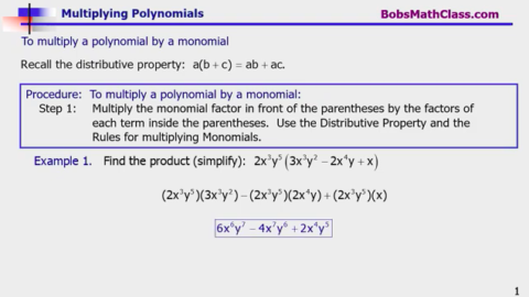5.6 Multiplying Polynomials