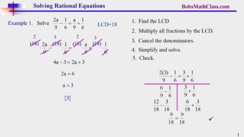 6.5 Rational Equations